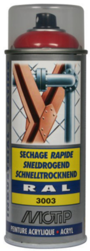 MOTIP INDUSTRIAL LAK HOOGGLANS RAL 3003 ROBIJN ROOD 400ML