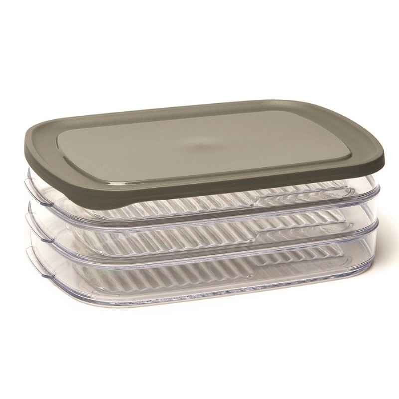 Basic Set 3 Stalpelbare Vleeswarendozen 23x15cm