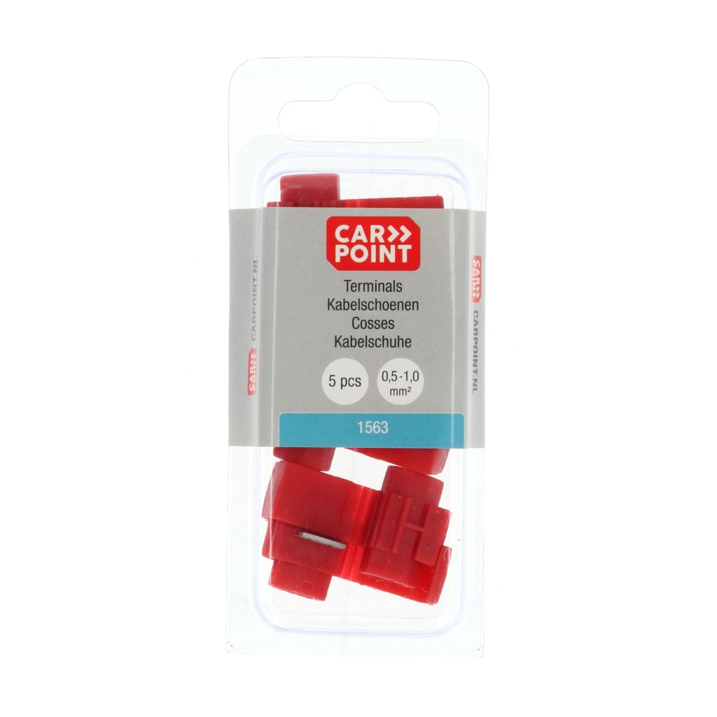Carpoint Aftakklem 1563 Rood 5 Stuks