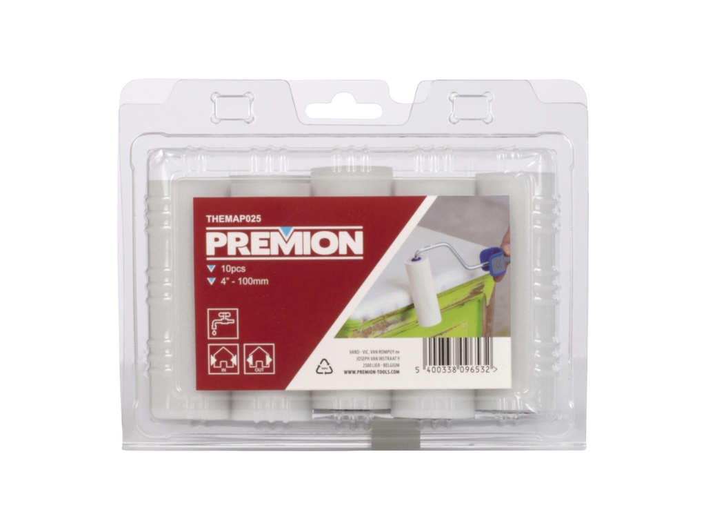 [THEMAP025] Premion Verfroller Mousse 100mm 10 stuks
