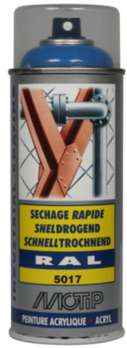 MOTIP INDUSTRIAL LAK HOOGGLANS RAL 5017 VERKEERSBLAUW 400ML