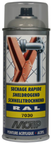 MOTIP INDUSTRIAL LAK HOOGGLANS RAL 7030 BLAUWGRIJS 400ML