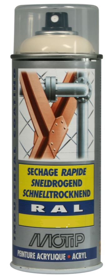 MOTIP INDUSTRIAL LAK HOOGGLANS RAL 7039 KWARTS GRIJS 400ML