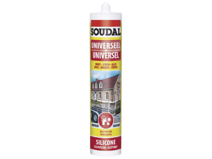 SOUDAL SILICONE UNIVERSEEL TRANSPARANT 300ML