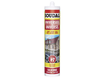 SOUDAL SILICONE UNIVERSEEL ZWART 300ML