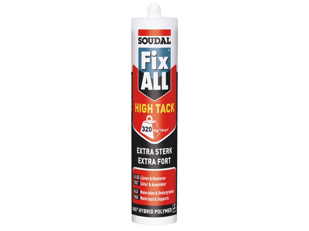 SOUDAL FIX ALL HIGH TACK ZWART 290ML