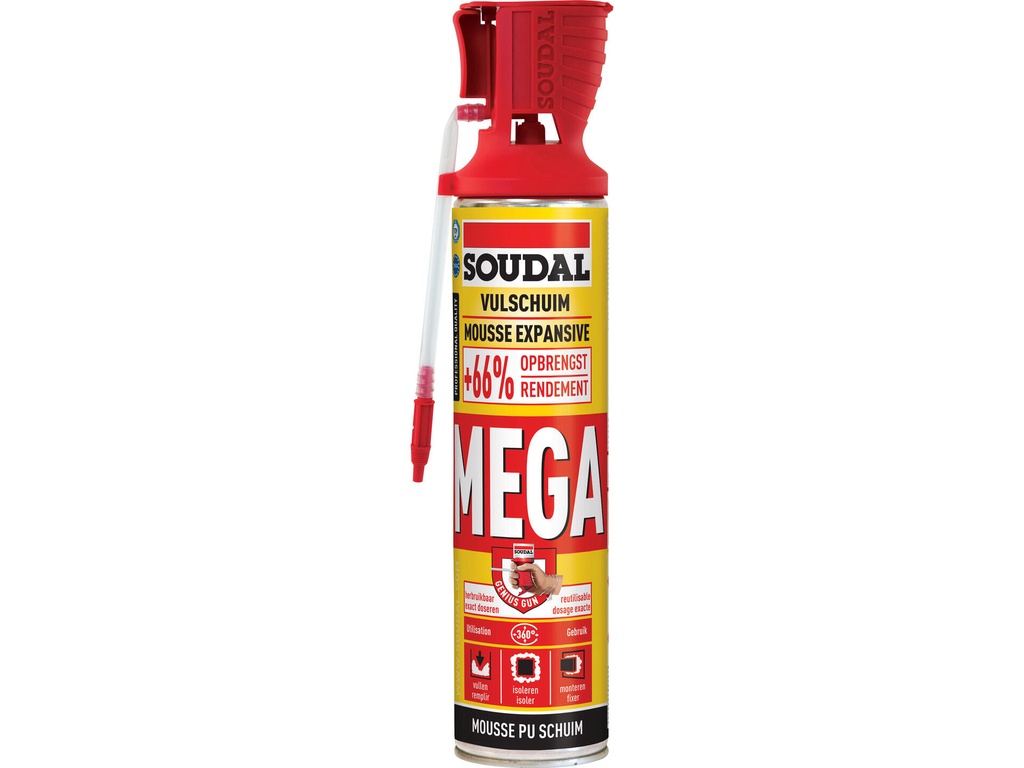 [112652] SOUDAL MEGA PU-SCHUIM 600ml