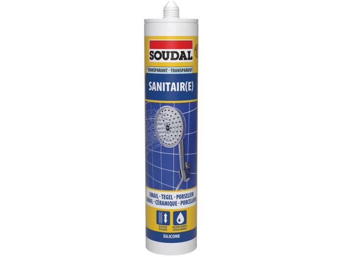SOUDAL SILICONE SANITAIR TRANSPARANT 300ML