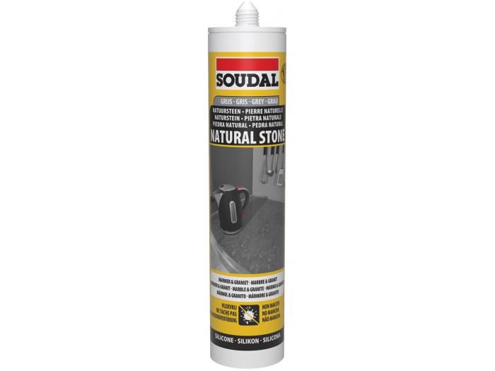SOUDAL SILICONE NATUURSTEEN MARMERGRIJS 300ML