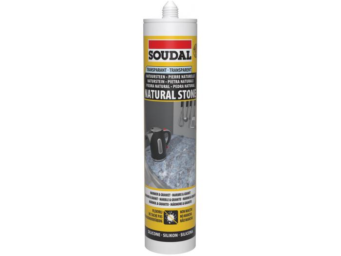 SOUDAL SILICONE NATUURSTEEN TRANSPARANT 300ML