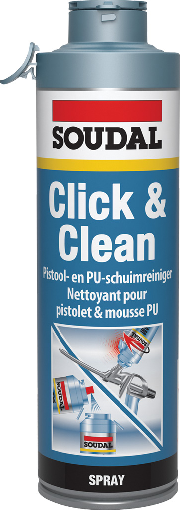 SOUDAL GUNFOAM CLEANER CLICK&FIX 500ML