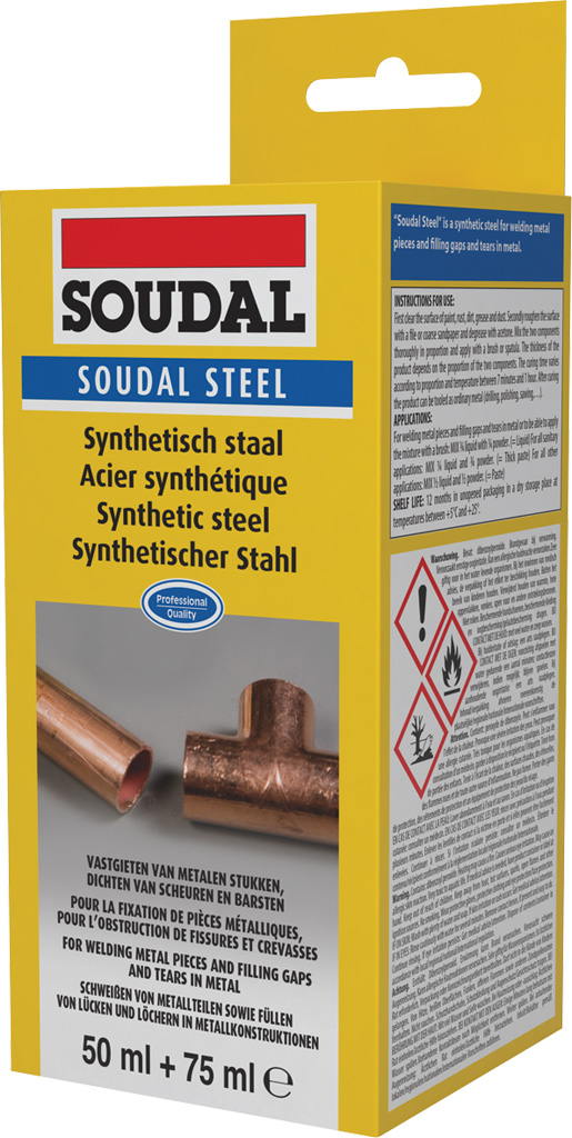 SOUDAL STEEL SYNTHETISCH STAAL125ML