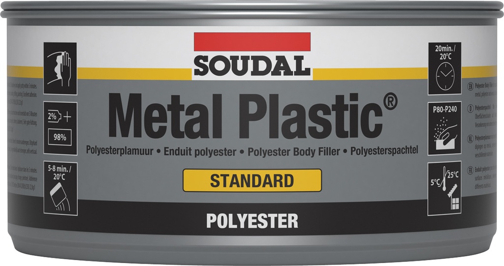 [103420] SOUDAL METAL PLASTIC POLYESTER 1KG