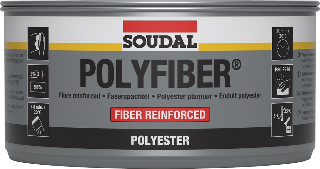 SOUDAL POLYFIBER POLYESTER 1KG