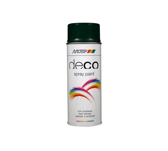 MOTIP DECO LAK HOOGGLANS RAL 6005 MOSGROEN SPUITBUS  400ml