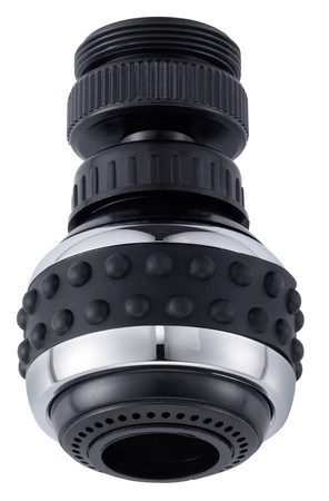 Neoperl zwenkbare perlator zwart verchroomd M22x1 F