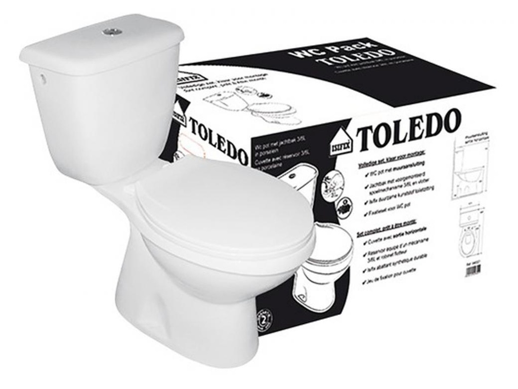 Isifix Toledo WC-Pack CA Vloeraansluiting