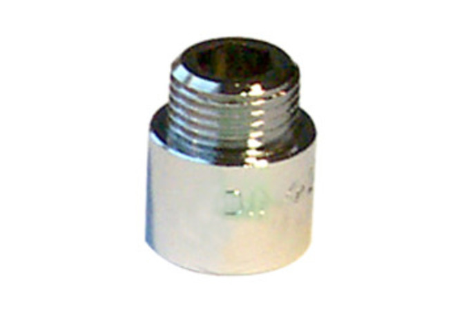 Chroom verlengstuk L=15mm - 1/2"mf