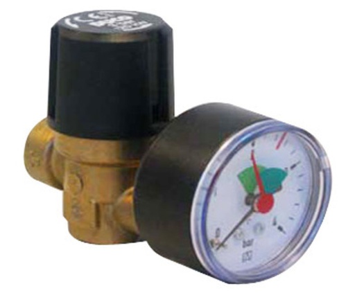 [564546] Veiligheidsventiel. met manometer. 1/2"F