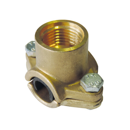 [B09969] Snelle aansluiting voor galva buis - messing 1/2"F x 3/4"