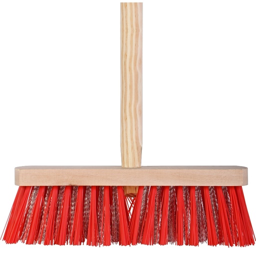 [B90202] Onkruidbezem – Stalen haren – Essenhouten steel – 140 cm