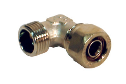 [A48411] Pex-Alu elleboog 90° - 1/2"m x Ø16/2
