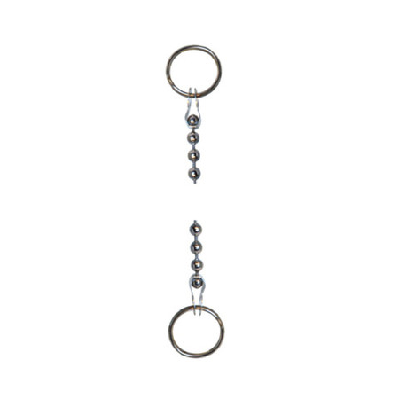 [136913] Paarlen ketting 30 cm voor wastafel, chroom