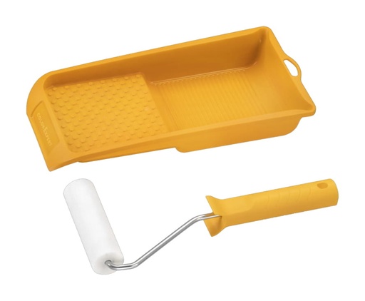 [86901199] LAKROLLER SET 11CM Ø35 SCHUIM FIJN - MET VERFBAK