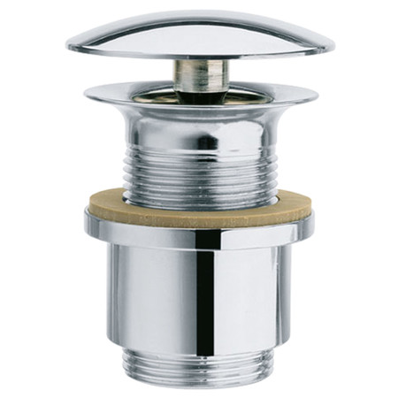 [135301] FLOW niet afsluitbare lavaboplug, zonder overloop 5/4" chroom