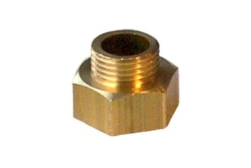 [A21323] Messing Verloopnippel 1/2"f x 3/8"m