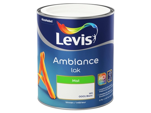 LEVIS AMBIANCE LAK MAT 0001 750ml wit