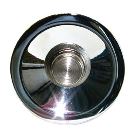 [201023] Chroom gevelplaat Ø100mm aansluiting 1/2"M