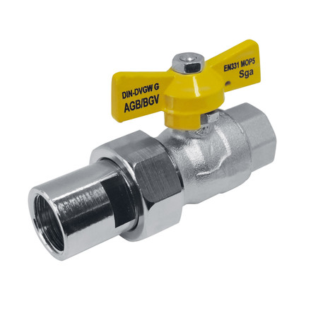 [802206] Van Marcke go - FFR Gasbolkraan + Koppeling AG en LPG 1/2"