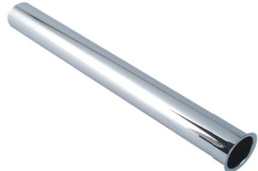 [134205] Chroom buis voor hevel met kraag 5/4" x 30 cm