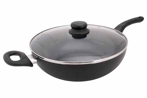[3776009] Essentials Wok Ø30cm Met Deksel Pfas Vrij - Alle Vuren Incl. Inductie
