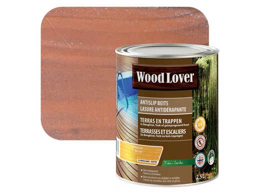 [T636] WOODLOVER ANTISLIP BEITS 350 NATUREL 2,5 LITER