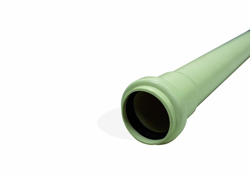 [3101.1753] Sanitaire Buis Pvc Ivoor met Rubberdichting Ø75 -3m