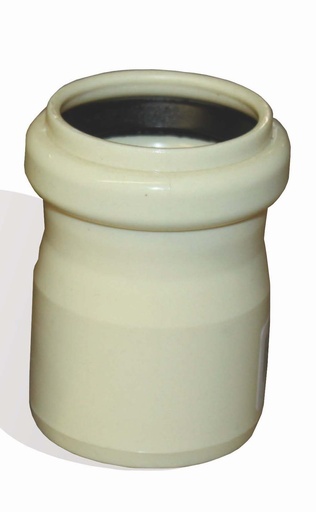 [3101.5400] Sanitaire Verwijding Ivoor Rubberdichting Ø40X100mm