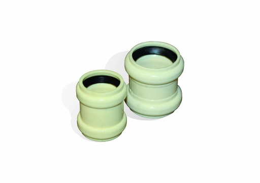 [3101.9032] Sanitaire Steekmof Ivoor met Rubberdichting Ø32mm