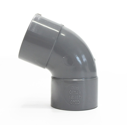 [3102.3406] Sanitaire Bocht Grijs Ø40mm - 67° F/F