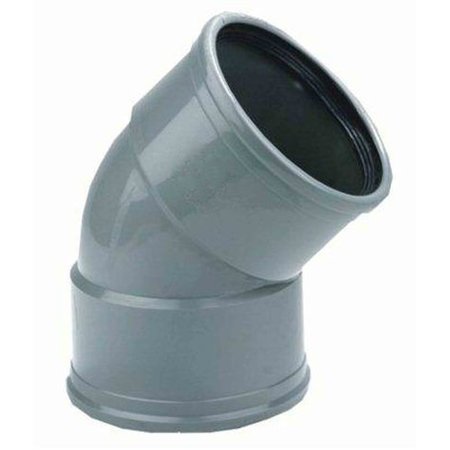 [6000.3164] RIOOLBOCHT Ø160MM-45° F/F GRIJS