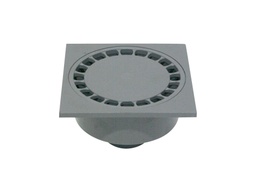 [3109.0203] KLOKROOSTER PVC 200X200MM -Ø110 DONKERGRIJS