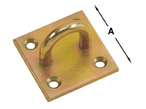 [S-4229-40] Aanlegbeugel Op Vierkante Schroefplaat 8mm-40x40mm
