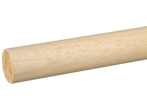 [02011-270] Ronde Stok Hardhout Wit Ø28mm 270cm