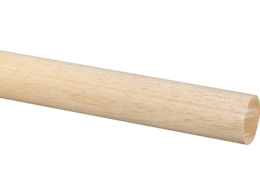 [02010-270] Ronde Stok Hardhout Wit Ø22mm 270cm