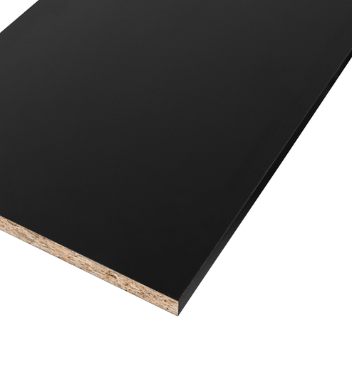 [123134723] Meubelpaneel Rechtkant 18mm Zwart 120X40cm