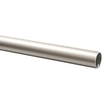 [22159] Cando Trapleuning Rond Ø45mm Aluminium met Inox Look 100cm