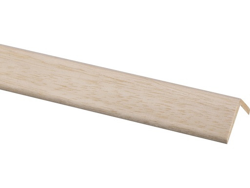 [04109-270] Hoeklat Hardhout Wit 34x34mm 270cm
