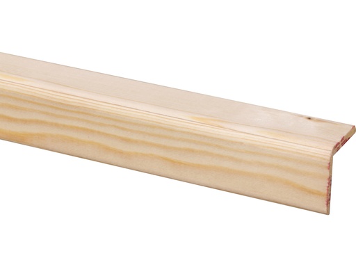 [04133-270] Hoeklat Grenen (Car. Pine) 34x34mm 270cm