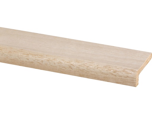 [04105-270] Hoeklat Hardhout Wit 12x33mm 270cm